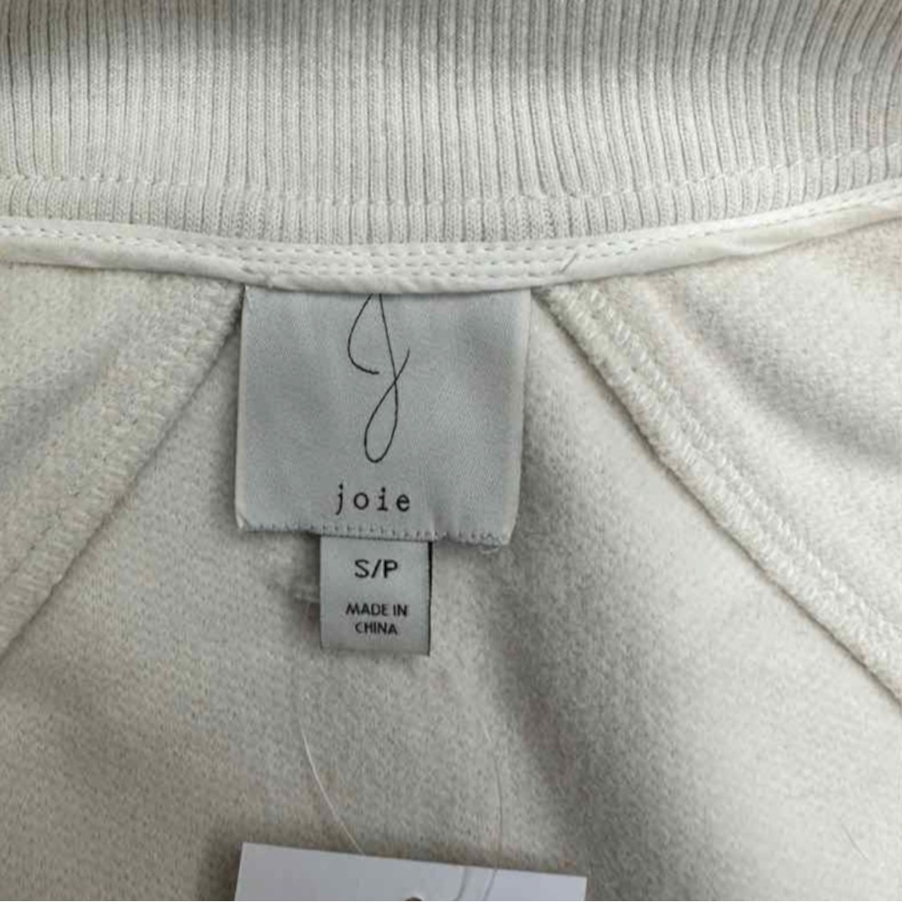 joie Cream Fleece Jacket Size S D0654 - Picture 6 of 14